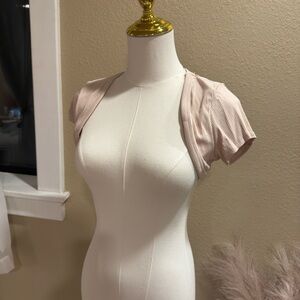Fashion Nova Light Pink Cropped Bolero